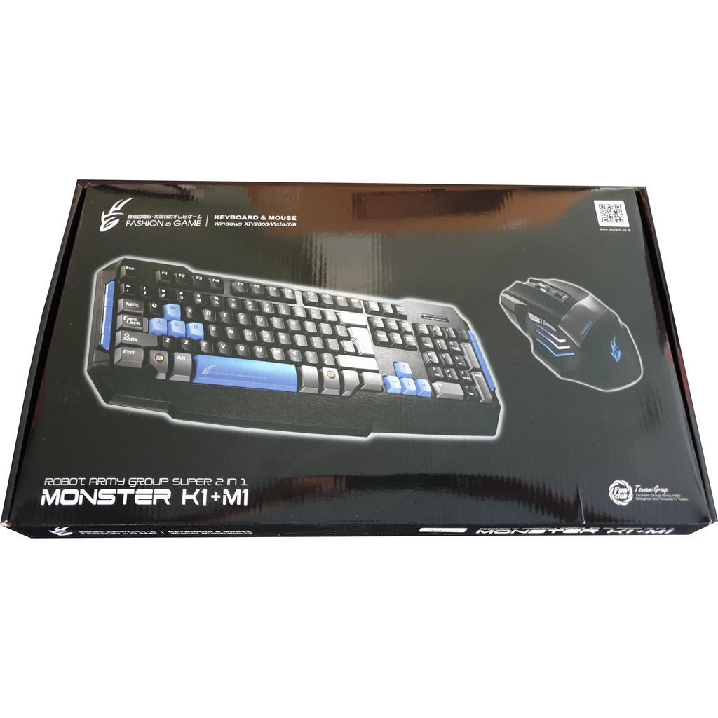 Keyboard & Mouse Monster K1+M1 2IN1