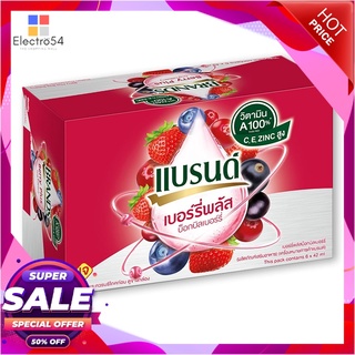 แบรนด์ เบอร์รี่พลัส บ็อกบิลเบอร์รี่ 42 มล. x 6 ขวดเครื่องดื่มเพื่อสุขภาพBrands Berry Plus Bog Bilberry Essence 42 ml x 6