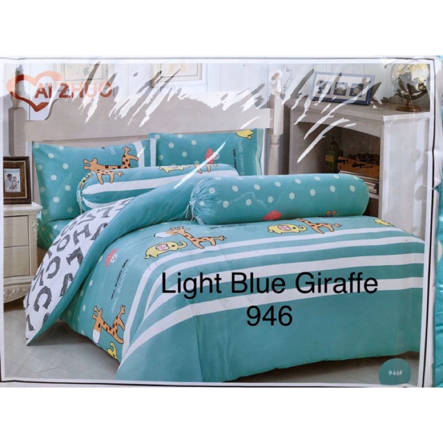 Ai Zhuo Cadar ผ้าปูที่นอน 6 in 1 King ขนาด (6x5) ผ้าฝ้าย