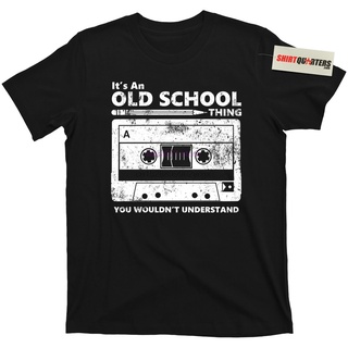 เสื้อยืดผ้าฝ้ายพิมพ์ลายแฟชั่น เสื้อยืด พิมพ์ลายเทปคาสเซ็ต หูฟัง Mixtape Old School DJ Deejay แฟชั่นฤดูร้อน สไตล์คลาสสิก