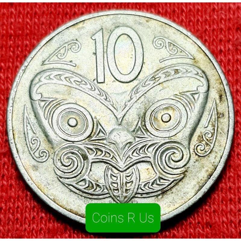 เหรียญต่างประเทศ นิวซีแลนด์ ปี 1980 , 1987 ชนิด 10 เซนต์ ขนาด 23.62  มม. ผ่านใช้น่าสะสม