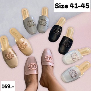 รองเท้าเปิดส้น CG สีพาสเทล Sz.41-45 👠