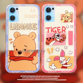 Ready Stock เคส Hot Sale Phone Case OPPO Reno7 Pro Reno6 Z Pro 5G Cute Cartoon Winnie The Pooh Couples Silicone Soft Case OPPO Reno7Pro 5G เคสโทรศัพท์