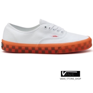 VANS AUTHENTIC TRANSLUCENT TRUE WHITE ORANGE SUNRISE SNEAKERS สินค้ามีประกันแท้