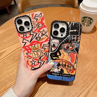 พร้อมส่ง CASETiFY 【Basquiat Beat Bop Skull】เคสโทรศัพท์มือถือ ซิลิโคนนิ่ม TPU ใส กันกระแทก สําหรับ iPhone 13 Pro MAX 12 11 Pro MAX XR X XS MAX 7 8 Plus