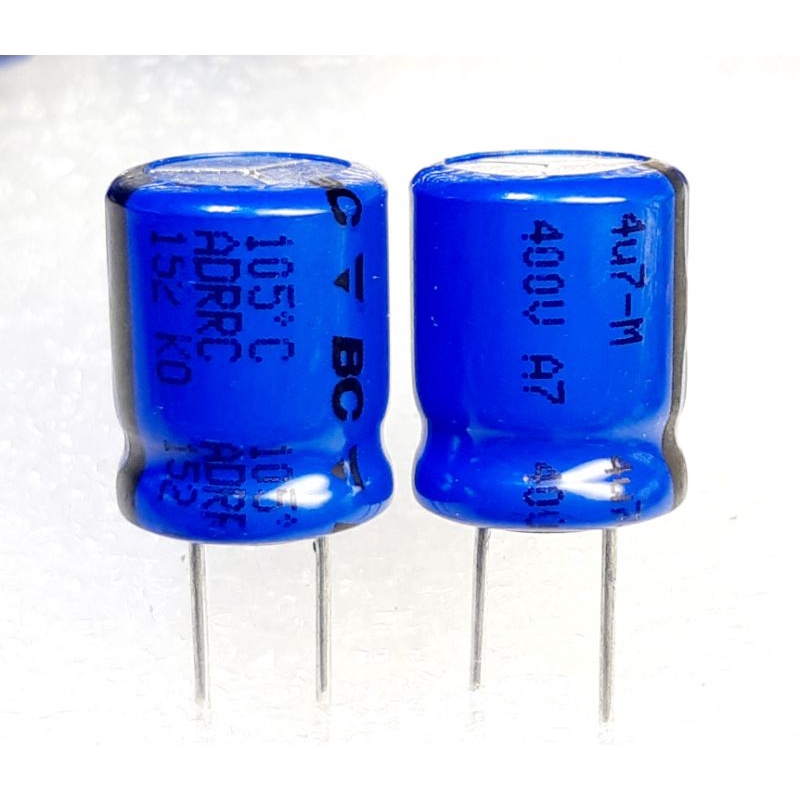 Vishay BC 4.7uf 400v capacitor ตัวเก็บประจุ คาปาซิเตอร์