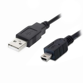 สาย USB2.0 to mini usb 5 Pin ยาว1.8 เมตรใช้ชาร์จกล้องติดรถ(สายสีดำ)