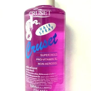 #Cruset #Hair #Spray #สเปรย์น้ำ#ชนิดแข็ง Refill Super Hold 400 ml.แบบเติมสีม่วง