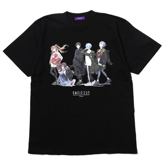 EVANGELION STORE RADIO EVA 688 RADIO EVA Illustration T Shirt Mai Yoneyama BLACK XNnV