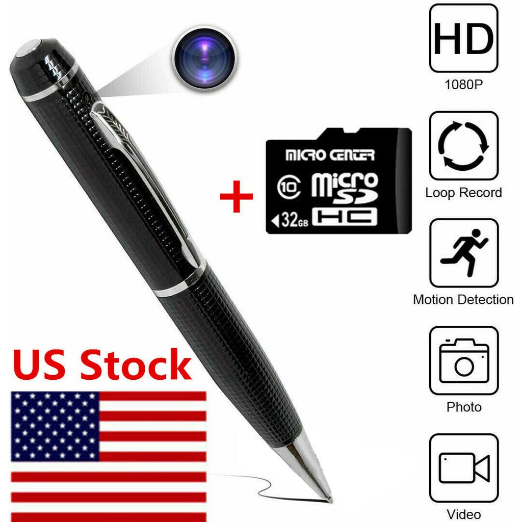 Mini Recorder Mic Voice 1080P Mini Camera Pocket Pen Cam Portable Video Cam