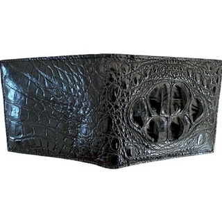 crocodile  wallet กระเป๋าหนังจระเข้แท้black color