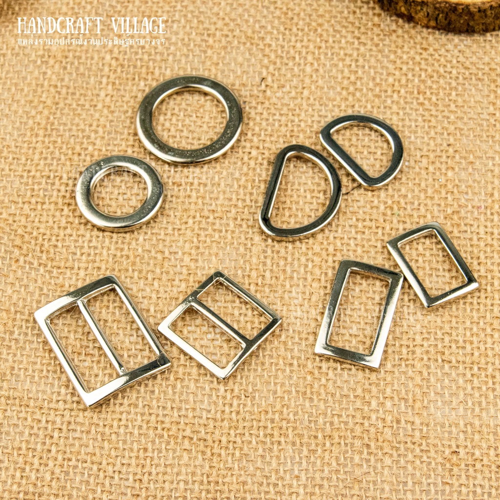 ห่วงโลหะ/ตัวปรับความยาวสายกระเป๋า งานซิงค์อย่างดี ไม่ดำ มีหลายขนาด อะไหล่กระเป๋า ห่วงคล้องหูกระเป๋า ตัวปรับสาย
