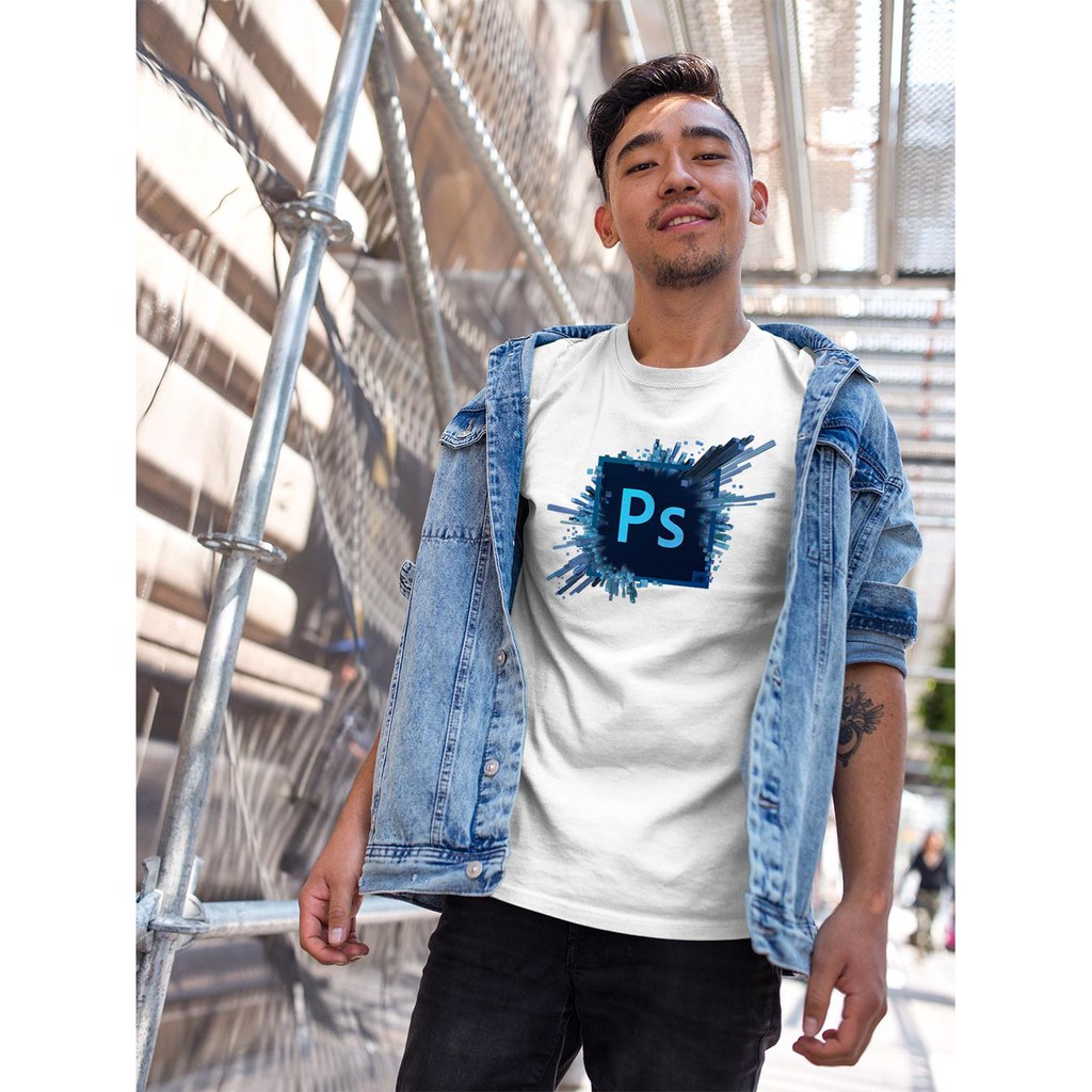 เสื้อยืด Unisex พร้อม adobe photoshop cc 2014