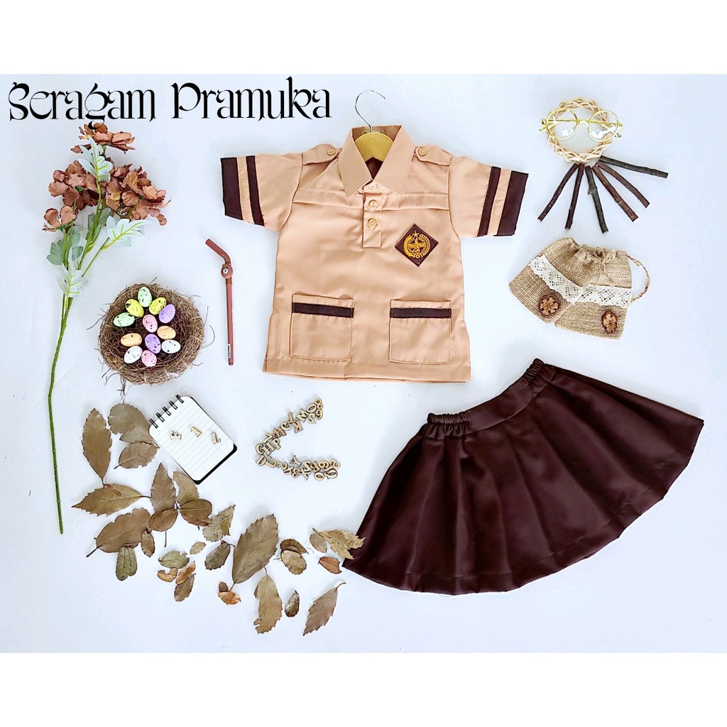 6-7 YEAR OLD GIRL SCOUT UNIFORM <READYSTOCK>