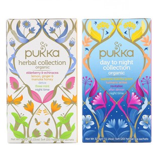 5 รสชาติใน 1กล่อง 🇬🇧 ชาสมุนไพรออแกนิค  Pukka Herbs, Organic Herbal Tea Collection, 20 Herbal Tea Sachets