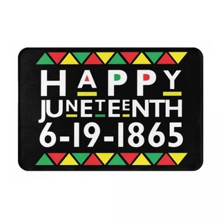 Juneteenth (4) พรมเช็ดเท้า ผ้าสักหลาด กันลื่น ดูดซับน้ํา แห้งเร็ว สําหรับห้องน้ํา 16x24 นิ้ว พร้อมส่ง