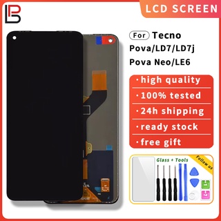 อะไหล่หน้าจอสัมผัส Lcd แบบเปลี่ยน สําหรับ Tecno Pova LD7 LD7j Pova Neo LE6