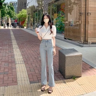 DaDuHey (7 COLORS) Women Bootcut Jeans Pant For women Good quality [Ready Stock]