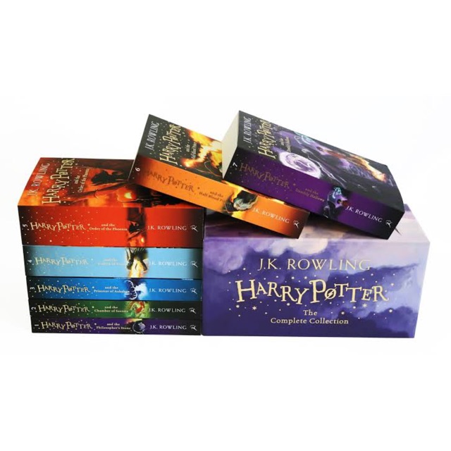 🎊มือสองสภาพดีม๊าาาก อ่านไปเล่มเดียว🎉 Harry Potter complete Boxset 7เล่ม(Eng) 🇬🇧UK edition🇬🇧- สำนักพิมพ์ Bloomsbury