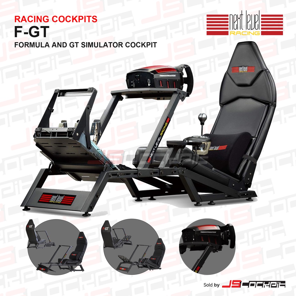 Next Level Racing รุ่น F-GT ,Full Cockpit ปรับท่านั่งแบบ Formula หรือ GT ได้