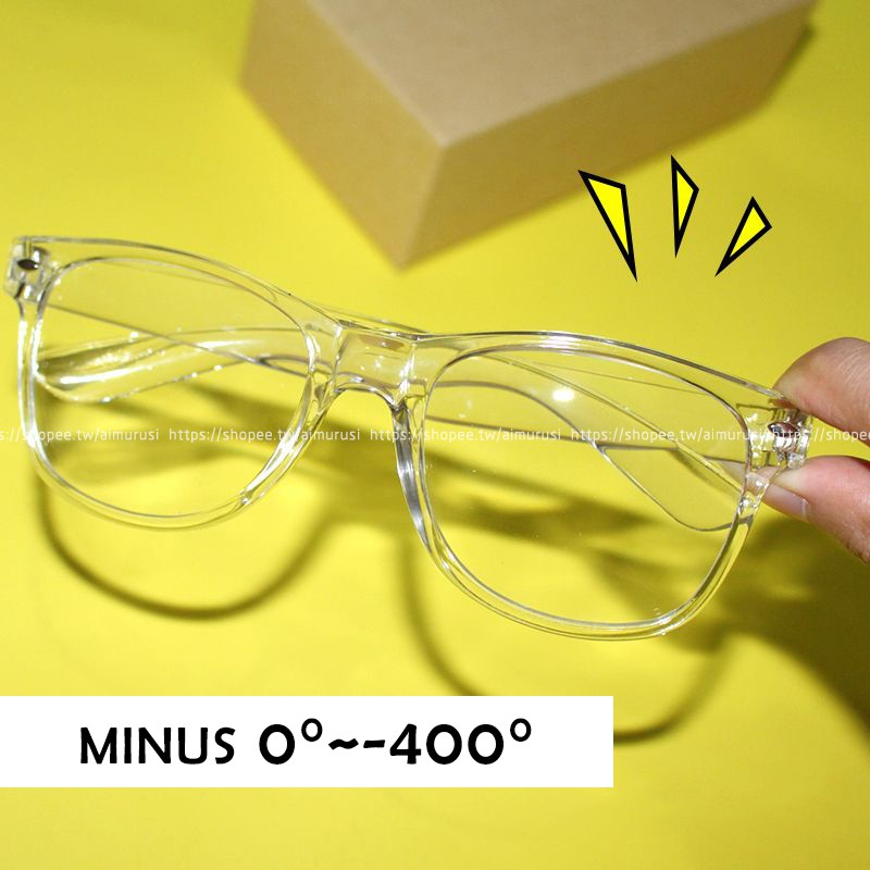 (JIUERBA ลบ 0-400° RB2140 แว่นสายตาสั้นคลาสสิกสีน้ําเงิน