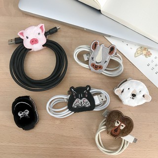 Wild Clip - ที่เก็บสายหน้าสัตว์ป่าทีมกินผัก / ที่เก็บสาย / จัดระเบียบสาย / ฮิป