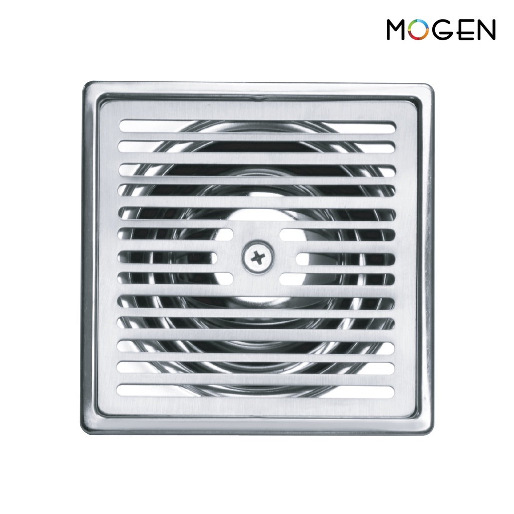 MOGEN FD002 FLOOR DRAIN กรอบสี่เหลี่ยม (แบบไม่มีท่อ) ขนาด 3.5 นิ้ว
