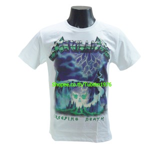 เสื้อยืดสุดเท่เสื้อวง Metallica เสื้อยืดวงดนตรีร็อค เสื้อวินเทจ เมทัลลิกา MET8163Sto5XL