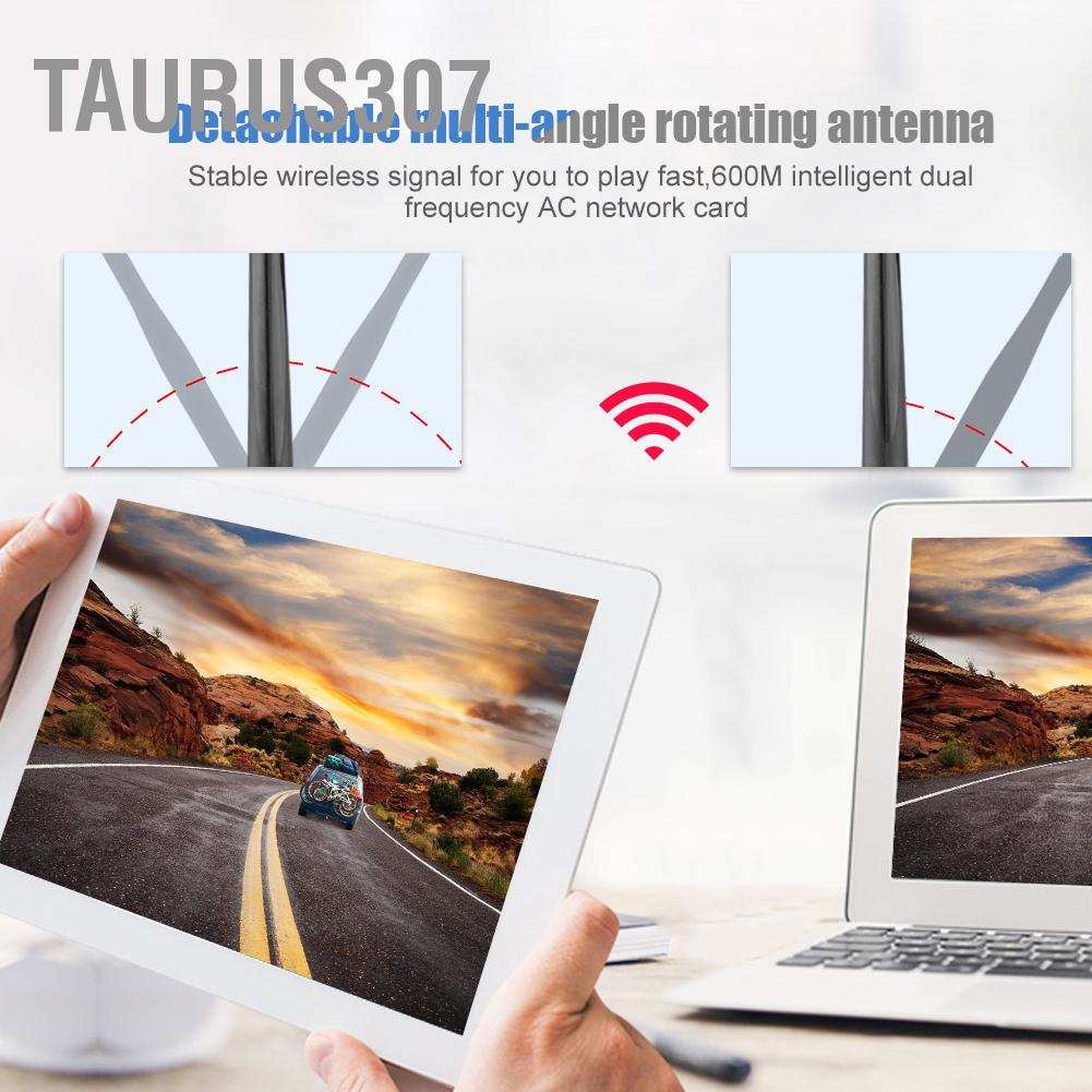 Taurus307 RTL8821AU Wireless Network Adapter Dual Band 600Mbps USB WIFI Compatible with Bluetooth #8