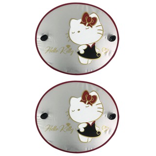 ลิขสิทธิ์แท้ เฮลโล คิตตี้ แพ็คคู่ บังแดดข้าง ที่บังแดดกระจกข้าง รถยนต์ สีเงิน Hello Kitty Car Side Window Sun Shade
