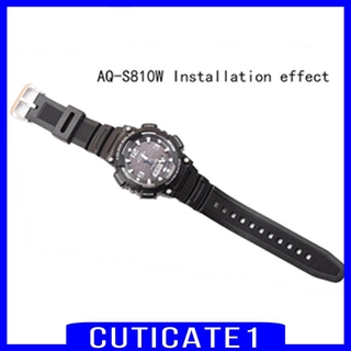 แหล่งขายและราคาสายนาฬิกาข้อมือ สําหรับ Casio AQ-S810W AQ-S800W SGW-300H SGW-400H SGW-500H [NEW CUTICATE1]อาจถูกใจคุณ