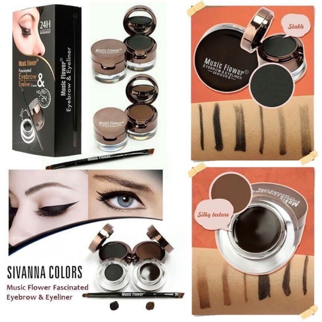 Music Flower Eyebrow & Eyeliner