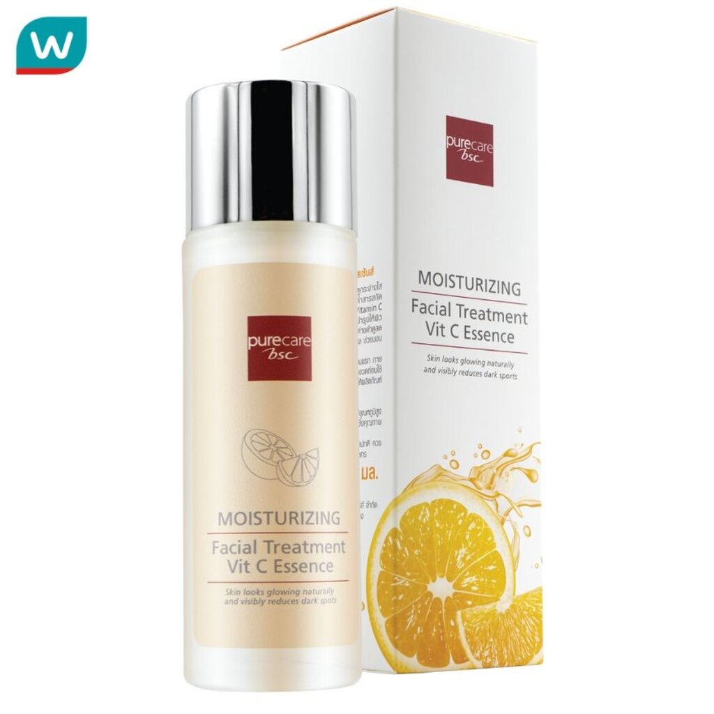 Pure Care เพียวแคร์ บีเอสซี มอยเจอร์ไรซิ่ง เฟเชียล ทรีทเม้นท์ วิตซี เอสเซ้นส์ 95มล.