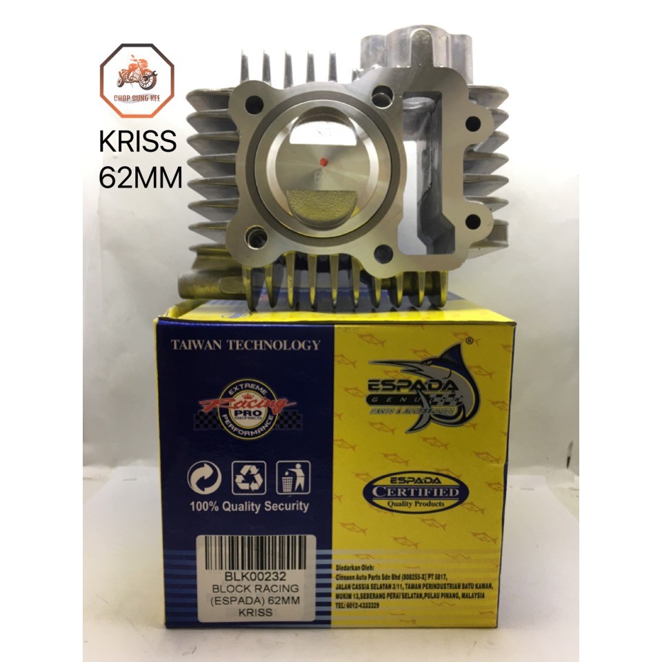 RACING BLOCK ASSY 62MM ESPADA KRISS-110