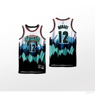 เสื้อกีฬาบาสเก็ตบอลลําลอง ลายทีม BKB NBA Jersey VANCOUVER GRIZZLIES JA MORANT HG พลัสไซซ์ สําหรับผู้ชาย และผู้หญิง