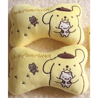 🌟พร้อมส่ง🌟Pompompurin Car Pillow หมอนรองคอ ติดเบาะรถยนต์  และปลอกหุ้มเข็มขัดนิรภัย