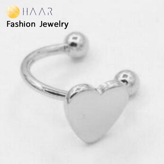 HAAR ต่างหูแฟชั่น ตุ้มหู หนีบ เกาะ ใบหู ไม่เจาะหู ทรง หัวใจ Heart Ear cuff จัดจำหน่ายโดย HAAR Distributed by HAAR - E