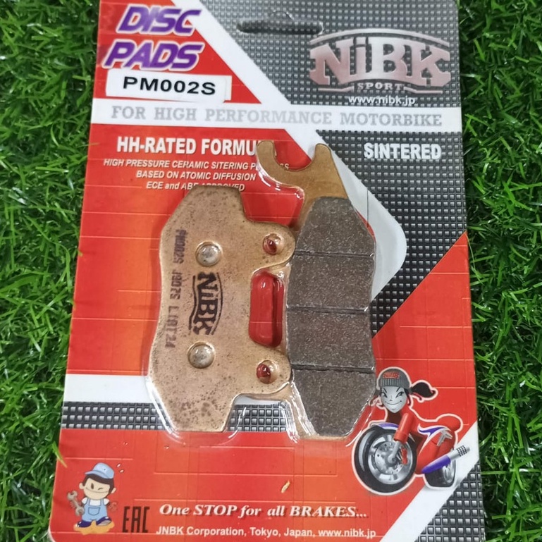 NIBK (PM002S) ผ้าเบรครวม NINJA250 / ZX150 / EX250 / KAF1000 FR / KRF650-750 /Z250 /SL250 /RG110 /LC 
