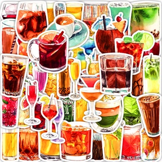 ❉ สติกเกอร์ Ice-Cold Drink Series 01 สําหรับติดตกแต่ง ❉ สติกเกอร์แฟชั่น กันน้ํา DIY 50 ชิ้น/เซต