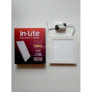 แผงดาวน์ไลท์ INLITE 12w **รับประกัน BER ** กล่อง