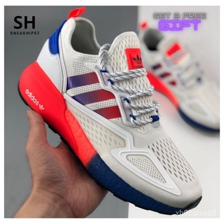 สีใหม⚡[ขนาด 40-45] รองเท้าผู้ชาย ADIDAS ZX 2K พรีเมียม 1:1 4 สี