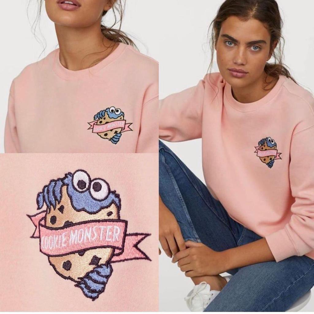 Crewneck Hnm H & M คุกกี้มอนสเตอร์