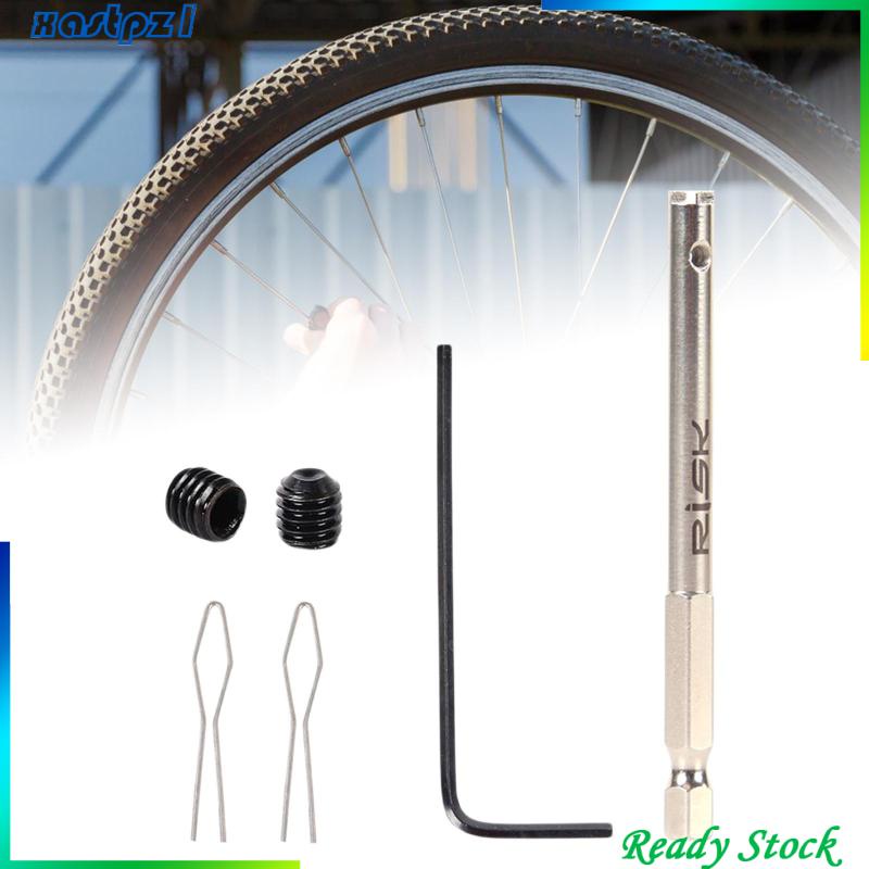 Bike Nipple Spoke Insertion Tool Driver Bicycle Cycling Spokes Anti