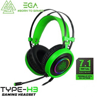 หูฟังเกมมิ่ง EGA TYPE H3 GAMING HEADSET USB 7.1 Surround Sound RGB GAMING HEADSET