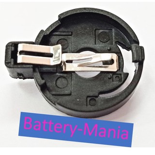 Battery Holder for CR-2025 and CR-2032,Horizontal BH-25T-GLD ขั้วถ่านกระดุม CR2025 และ CR2032 batterymania