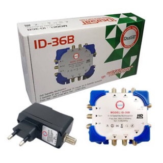 สั่งปุ๊บ ส่งปั๊บ🚀 IdeaSat ID-36B มัลติสวิทช์ Multiswitch 3x6 พร้อมอแดปเตอร์ รับประกัน 1 ปี