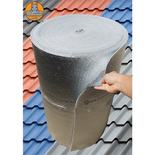 ฉนวนพีอีเคลือบฟอยล์2ด้าน หนา5mm ยาว40m กว้าง90cm Insulations PE + Foil 2 sides 5mm×40m×90cm