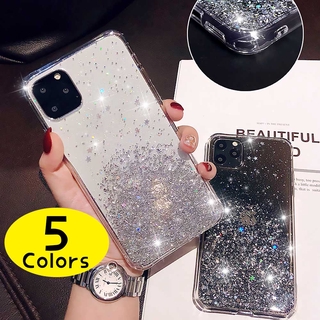 เคสโทรศัพท์มือถือ แบบนิ่ม แต่งกลิตเตอร์ สําหรับ Samsung A51 A12 A42 A21S A11 M31 A31 A21 A01 A71