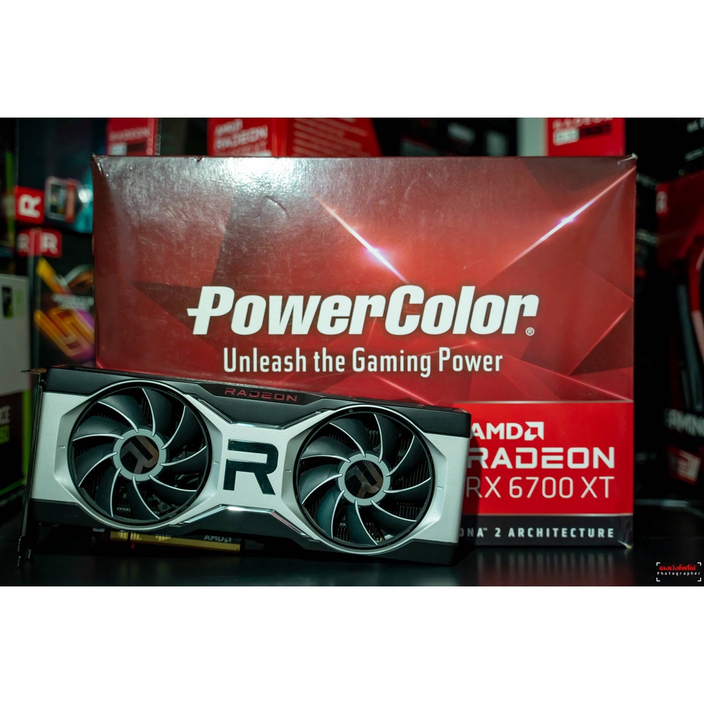 AMD RX 6700 XT/12GB POWER COLOUR RED DEVIL (D6) [12GBD6-3DHE/OC] มือสอง