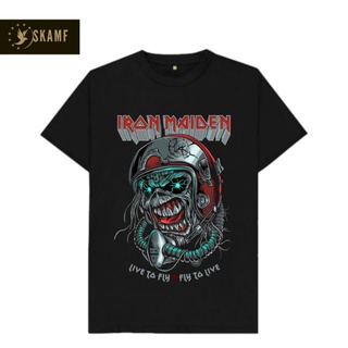 เสื้อยืดผ้าฝ้ายพิมพ์ลายขายดี เสื้อยืด พรีเมี่ยม พิมพ์ลาย iron maiden - hallowed BY THY NAME iron maiden 6 icon สําหรับสุ